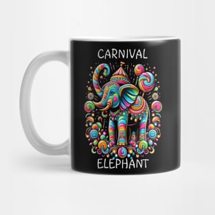 Vibrant Elephant With Stylish Hat Mug